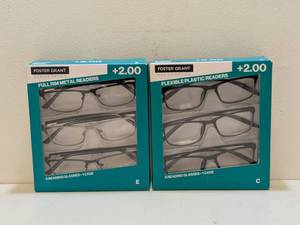 lot 79 image: (2) FOSTER GRANT 2.00 FLEXIBLE PLASTIC READERS