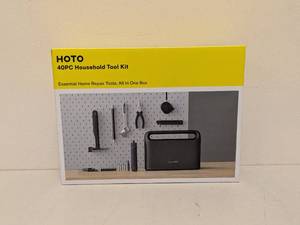 lot 106 image: HOTO 40PC. HOUSEHOLD TOOL KIT