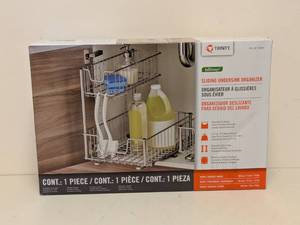 lot 128 image: TRINITY ECO STORAGE SLIDING UNDERSINK ORGANIZER