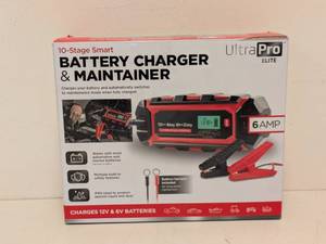 lot 126 image: ULTRA PRO ELITE 10- STAGE SMART BATTERY CHARGER & MAINTAINER