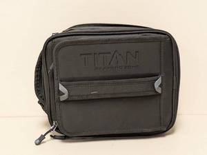 lot 146 image: TITAN BY ARTIC ZONE EXPANDABLE FRIDGE COLD LUNCH BOX BLACK