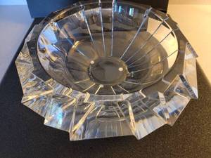 lot 3 image: Spectacular Orrefors Crystal Bowl Designer Martti Ryttkinn MR 5100