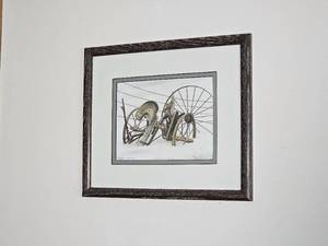 lot 126 image: Watercolor Print of Jon Crane Walter A. Wood Singed 248350
