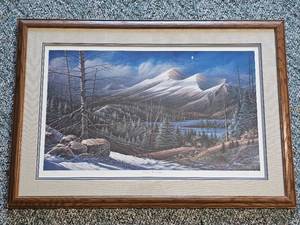lot 71 image: Professionally Framed Terry Redlin Master of the Valley Singed 25476800
