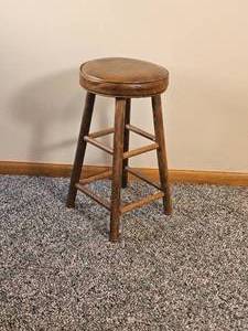 lot 145 image: Faux Leather Shop Stool