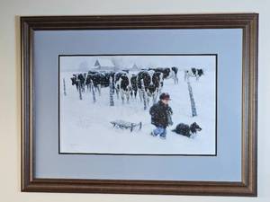 lot 75 image: Print Curious Onlookers by Robert Duncan