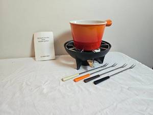 lot 33 image: Le Creuset Vintage Fondu  & Grill Set