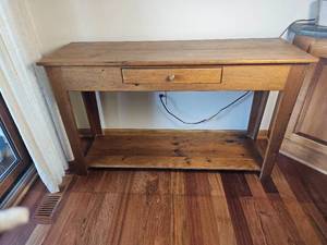 lot 79 image: Primitive Shaker Style Console Table