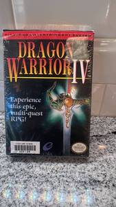 lot 3 image: Dragon Warrior IV NES Game Complete in Box with Maps and Manual
