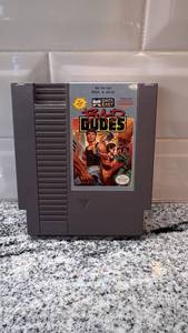 lot 16 image: Bad Dudes NES Cartridge with Sleeve - Untested