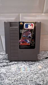 lot 19 image: Nintendo NES MLB Video Game Cartridge Untested