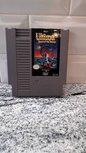lot 21 image: Ultima Quest of the Avatar NES Cartridge with Case - Untested
