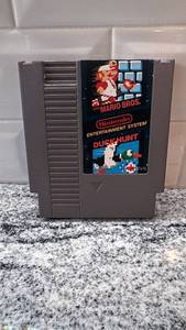 lot 25 image: Nintendo NES Super Mario Bros. and Duck Hunt Cartridge with Case