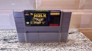 lot 38 image: The Incredible Hulk Super Nintendo SNES Game Cartridge