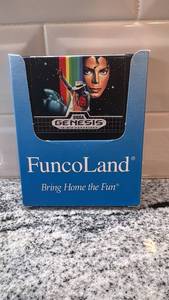 lot 46 image: Sega Genesis Moonwalker Game Cartridge with FuncoLand Case