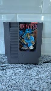 lot 62 image: Uninvited NES Game Cartridge with Manual and FuncoLand Case - Untested