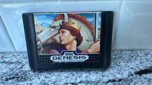 lot 63 image: Sega Genesis Sword of Vermilion Game Cartridge with FuncoLand Sleeve