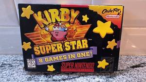 lot 74 image: Kirby Super Star SNES Game with Box and Manual (Untested)