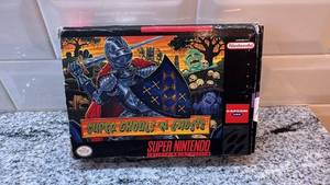 lot 75 image: Super Ghouls n Ghosts Super Nintendo SNES Game with Box and Manuals