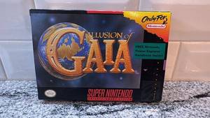 lot 81 image: Illusion of Gaia SNES Game Complete in Box with Manual and Map