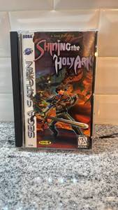 lot 87 image: Sega Saturn Shining the Holy Ark Complete with Case and Manual (Untested)