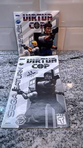 lot 90 image: Virtua Cop Sega Saturn Game with Case and Manual, Untested