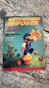lot 109 image: Nintendo Power Magazine Vol. 1 with Super Mario Bros. 2 Inside Out Bonus, 1988