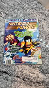 lot 116 image: Nintendo Power Magazine Issue 96 March 1997 Diddy Kong Racing Donkey Kong Cover