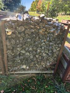 lot 36 image: Stack of Seasoned Firewood for Heating or Outdoor Use