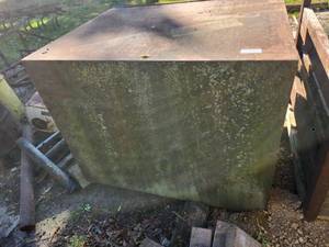 lot 40 image: Heavy-Duty Metal Storage Chest with Contents