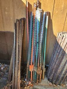 lot 53 image: Collection of Steel T-Posts and Fence Stakes