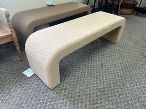 lot 15 image: Safavieh Caralynn Upholstered Bench - MSRP $569