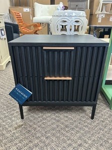 lot 38 image: Safavieh Lylia 2 Drawer Nightstand - MSRP $346