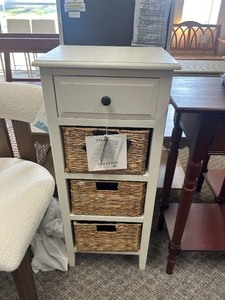 lot 46 image: Safavieh Michaela Drawer Side Table - MSRP $235