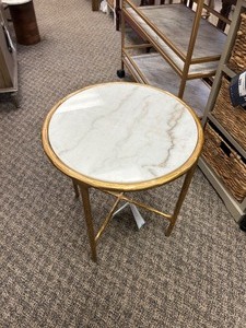 lot 57 image: Safavieh Jessa Forged Metal Round Table - MSRP $529