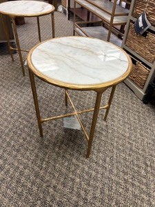 lot 58 image: Safavieh Jessa Forged Metal Round Table - MSRP $529
