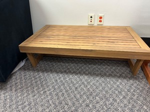 lot 72 image: Safavieh Dune Coffee Table - MSRP $240