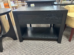 lot 77 image: Safavieh Darnell Wood 1 Drawer Nightstand - MSRP $521