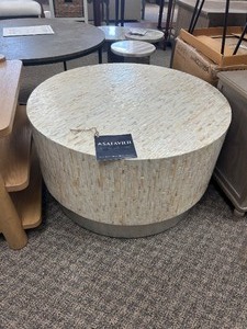 lot 80 image: Safavieh Scarlett Round Coffee Table - MSRP $390