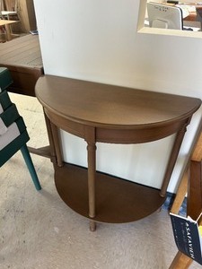 lot 87 image: Safavieh Tinsley Half Round Console Table - MSRP $114