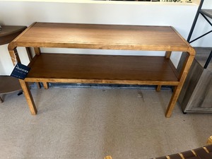 lot 89 image: Safavieh Omara 2 Tier Console Table - MSRP $350
