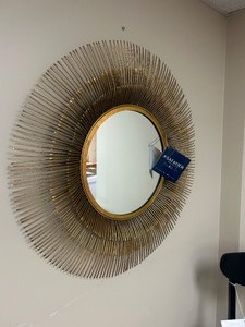 lot 92 image: Safavieh Weslon Mirror - MSRP $227