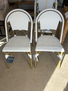 lot 95 image: Safavieh Salcha Indoor Outdoor Dining Chair (Set of 2) - MSRP $527
