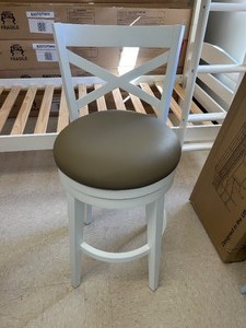 lot 106 image: Grace Bar Height Swivel Stool - MSRP $199