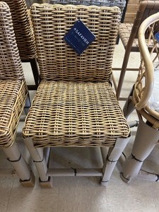 lot 115 image: Safavieh Tobie Rattan Counter Stool - MSRP $291