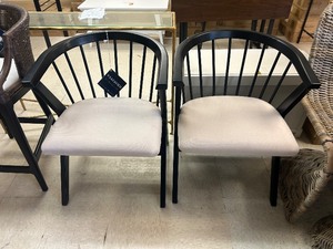 lot 118 image: Safavieh Noah Spindle Dining Chair (Set of 2) - MSRP $529