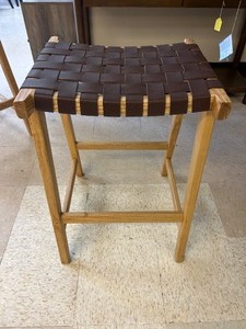 lot 126 image: Safavieh Abreu Rectangle Counter Stool - MSRP $302