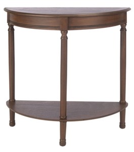 lot 129 image: Safavieh Tinsley Half Round Console Table - MSRP $114