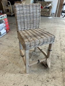 lot 148 image: Safavieh Tobie Rattan Counter Stool - MSRP $291
