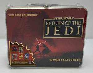 lot 3 image: STAR WARS Return Of The Jedi The Saga Continues In Your Galaxy Soon Lunchbox (Factory Sealed)